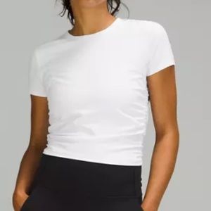 Lululemon All It Takes nulu tee in white, size 2